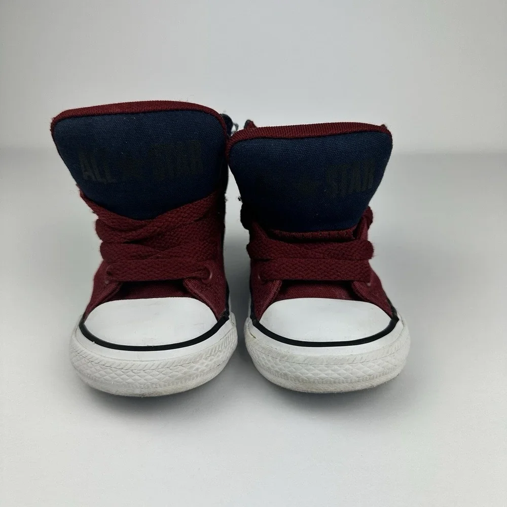 Converse Chuck Taylor All Star High Top Toddler Infant Shoes Sz 6 Burgundy Blue